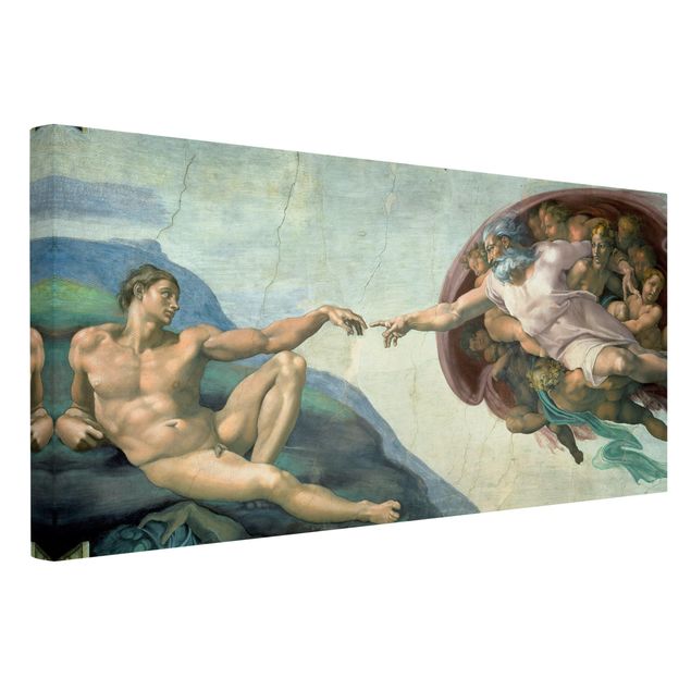 Canvas prints art print Michelangelo - The Sistine Chapel: The Creation Of Adam