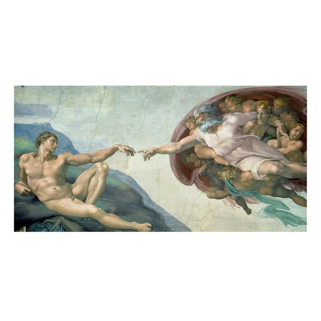Vintage wall art Michelangelo - The Sistine Chapel: The Creation Of Adam