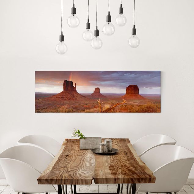 Landscape canvas prints Monument Valley At Sunset