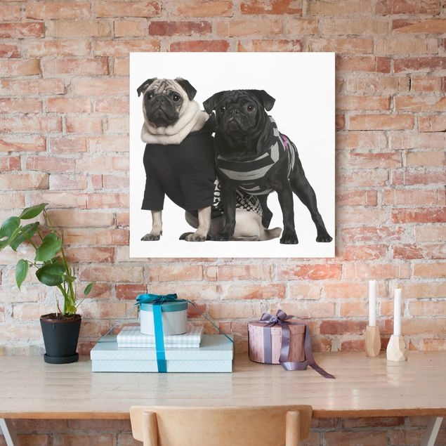 Dog canvas art Pug Fashion