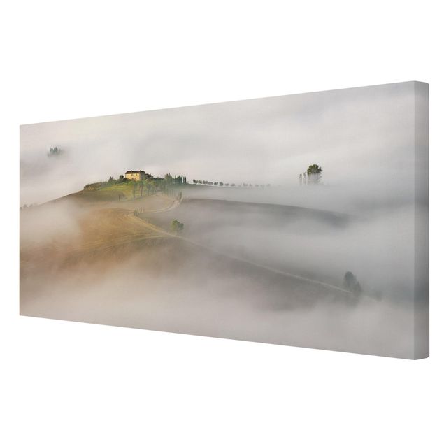 Nature wall art Morning Fog In The Tuscany
