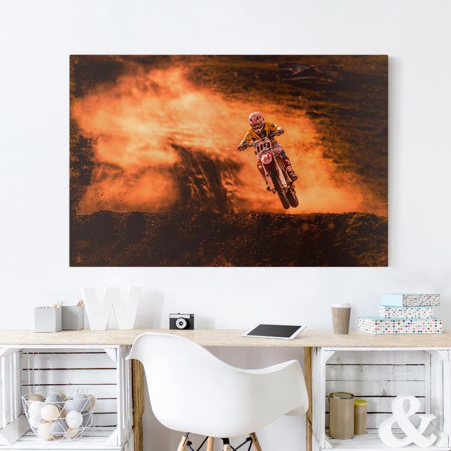 Modern art prints Motocross In The Dust