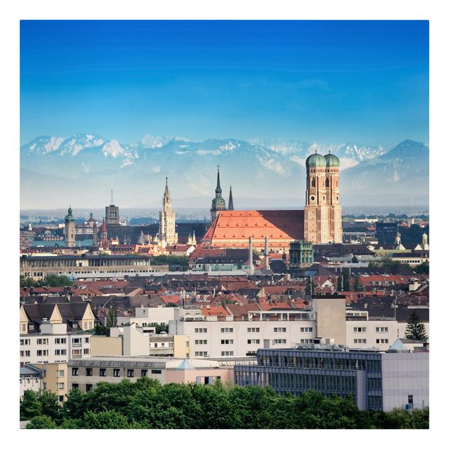 Skyline canvas print Munich
