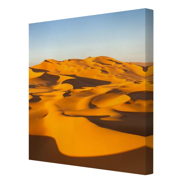 Canvas landscape Murzuq Desert In Libya