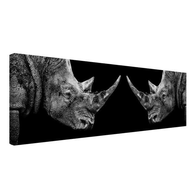 Modern art prints Rhino Duel