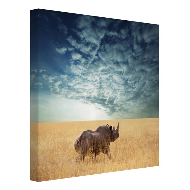 Prints animals Rhino In The Savannah