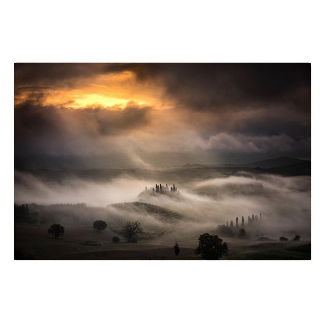 Canvas prints landscape Fog Waves