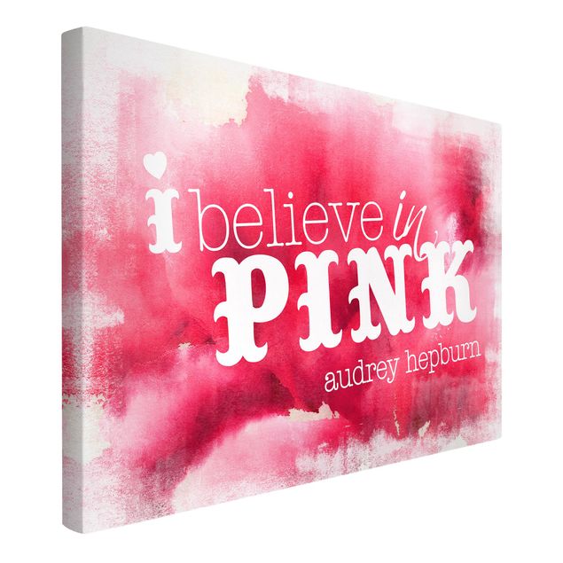 Inspirational quotes on canvas No.EV67 Pink II