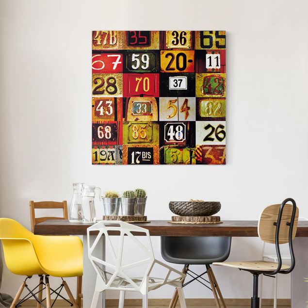 Horse canvas art Numbers