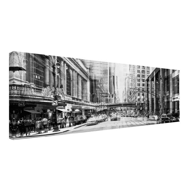 Black and white canvas art NYC Urban Black And White