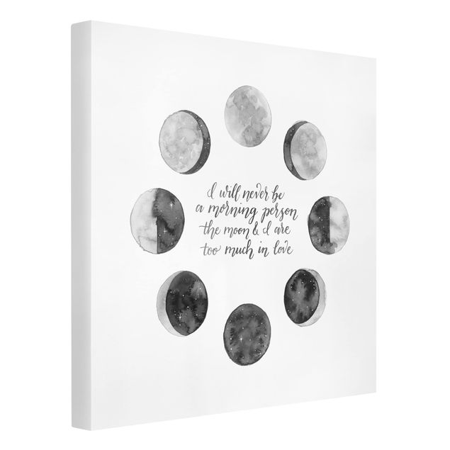 Modern art prints Ode To The Moon - Love