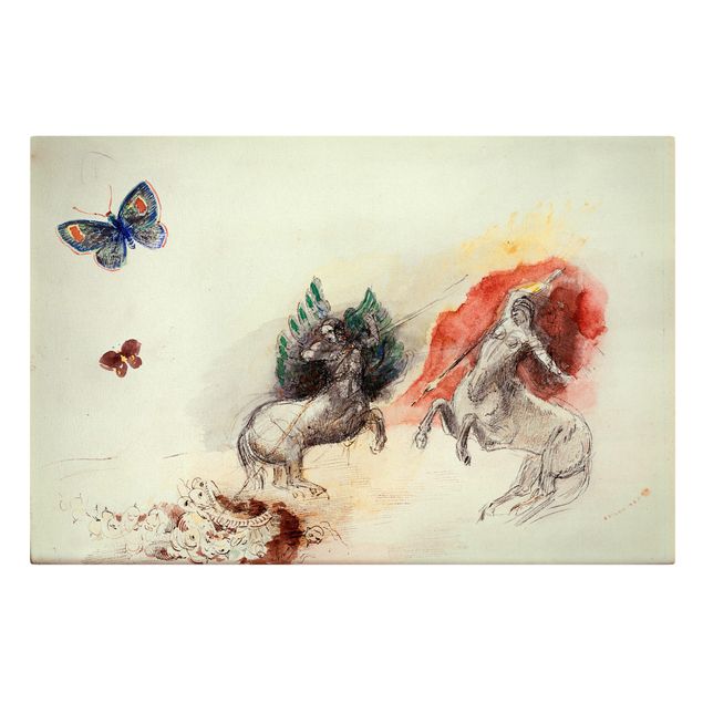 Art prints Odilon Redon - Battle of the Centaurs