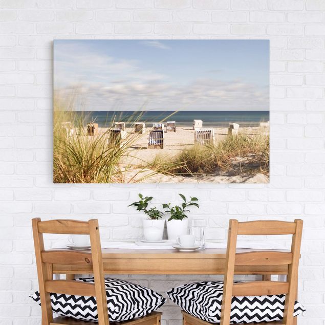 Landscape wall art Baltic Sea And Beach Baskets