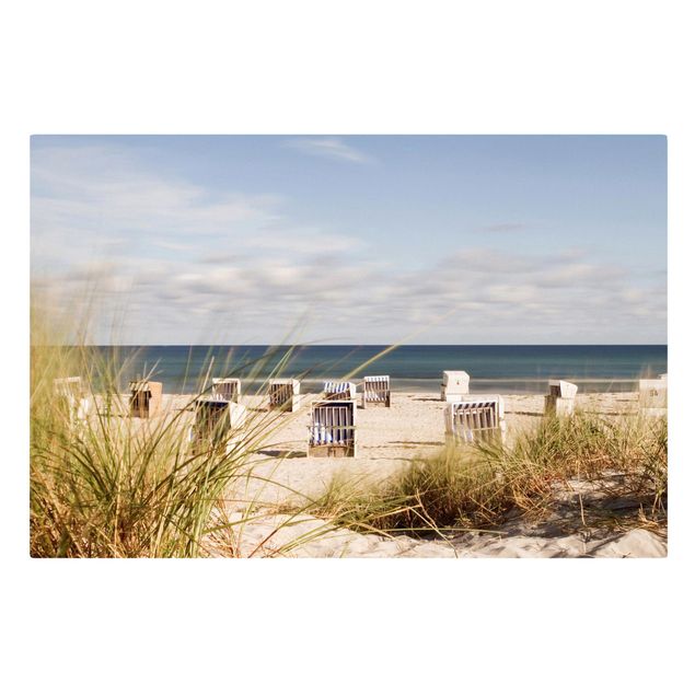Canvas prints dunes Baltic Sea And Beach Baskets