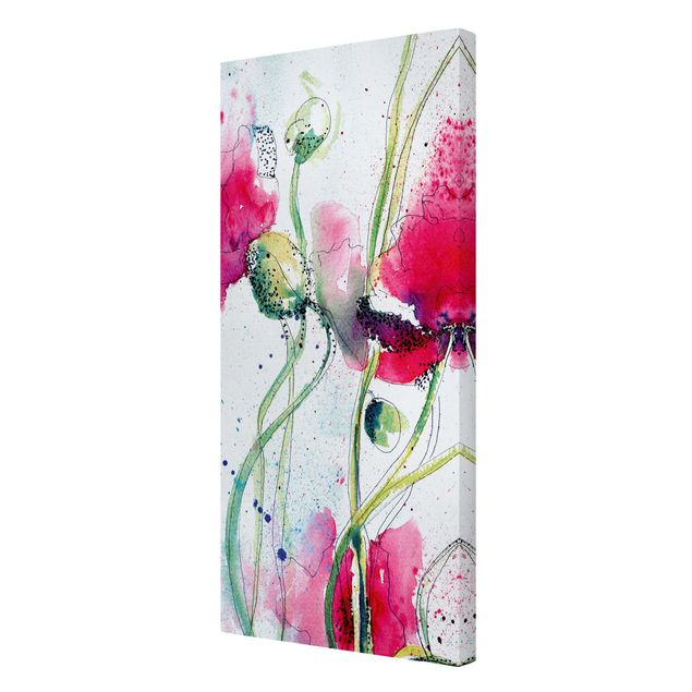 Contemporary art prints Painted Poppies