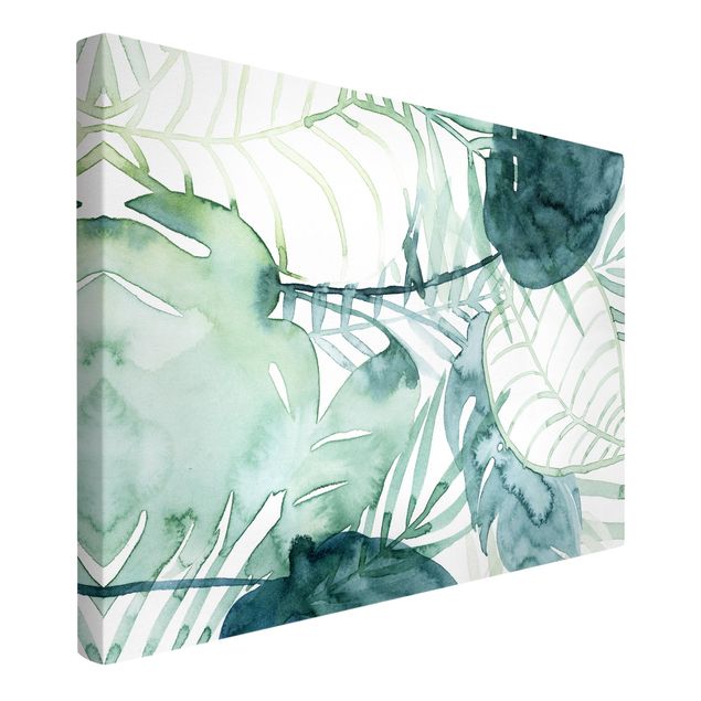 Prints modern Palm Fronds In Water Color II