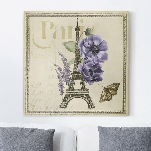 Prints Paris Paris Collage Eiffel Tower