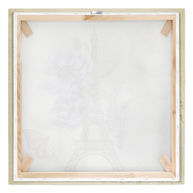 Prints Paris Collage Eiffel Tower