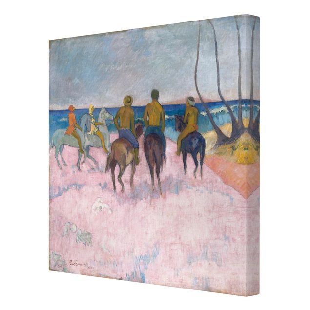 Canvas prints art print Paul Gauguin - Riders On The Beach
