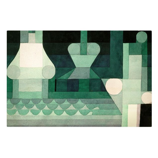 Abstract canvas wall art Paul Klee - Locks