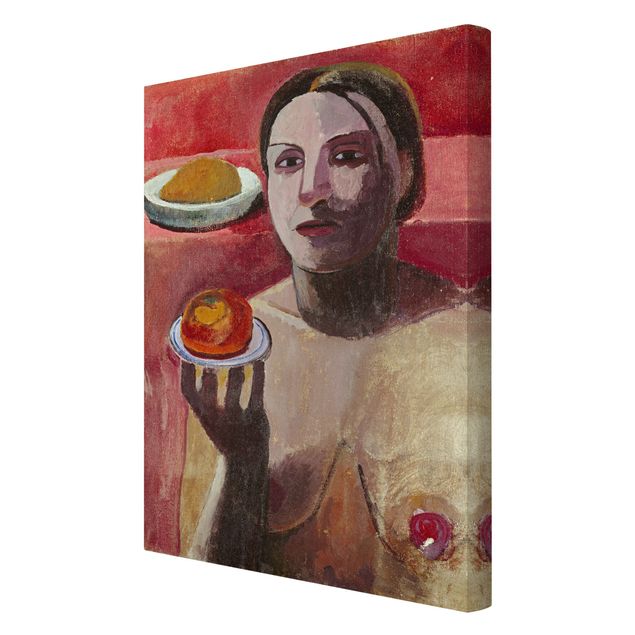 Modern art prints Paula Modersohn-Becker - Semi-nude Italian Woman with Plate