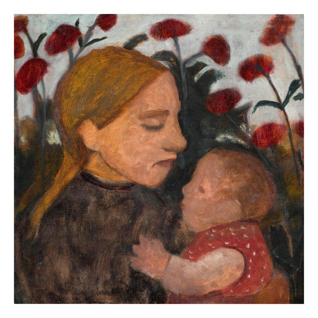 Canvas art Paula Modersohn-Becker - Girl with Child