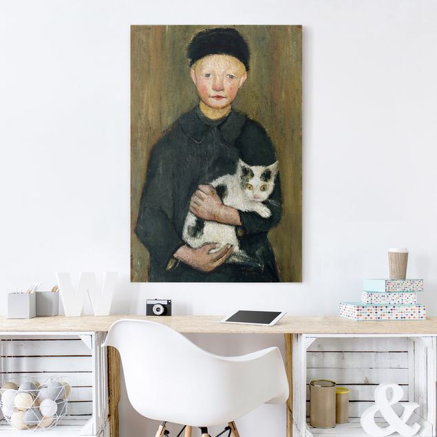 Art style Paula Modersohn-Becker - Boy with Cat