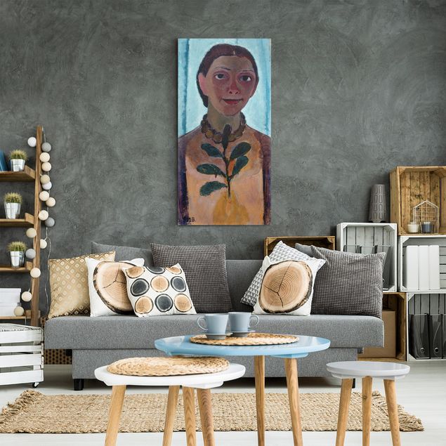 Art styles Paula Modersohn-Becker - Self-Portrait With Camellia Twig