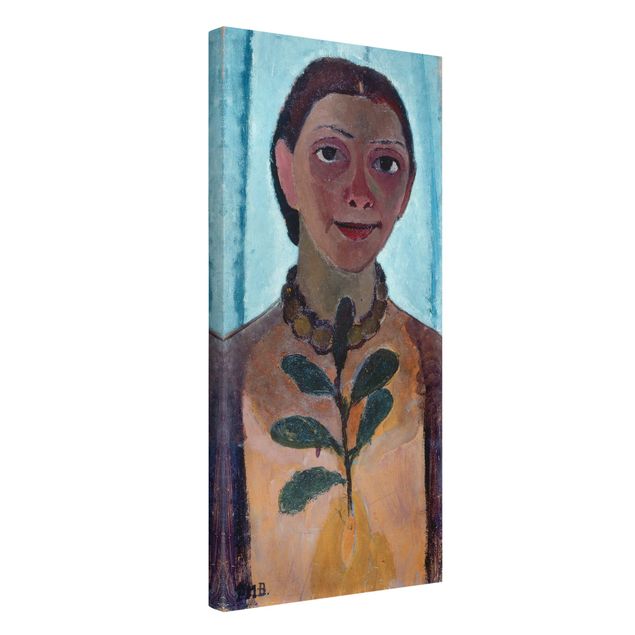 Art posters Paula Modersohn-Becker - Self-Portrait With Camellia Twig