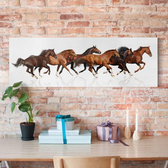 Kids room decor Horse Herd