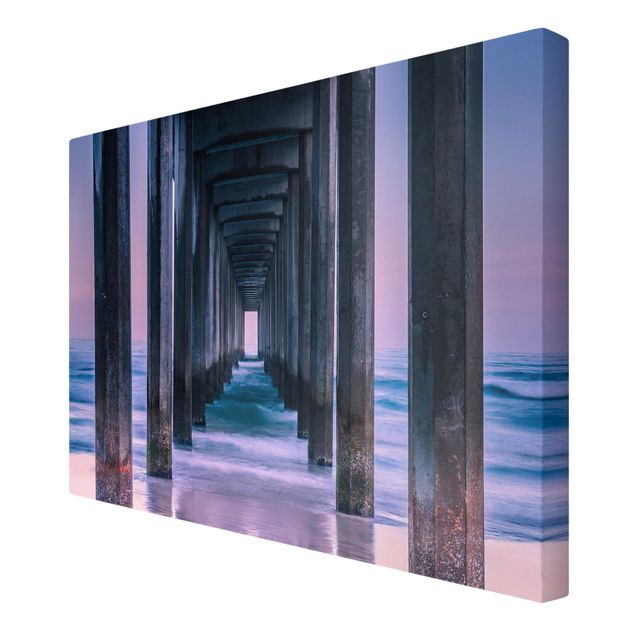 3D wall art Pier At Sunset
