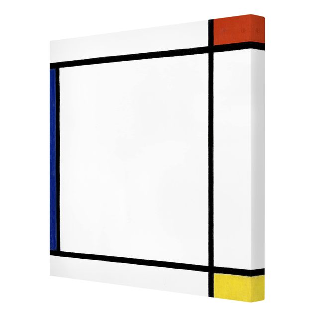 Abstract canvas wall art Piet Mondrian - Composition III with Red, Yellow and Blue