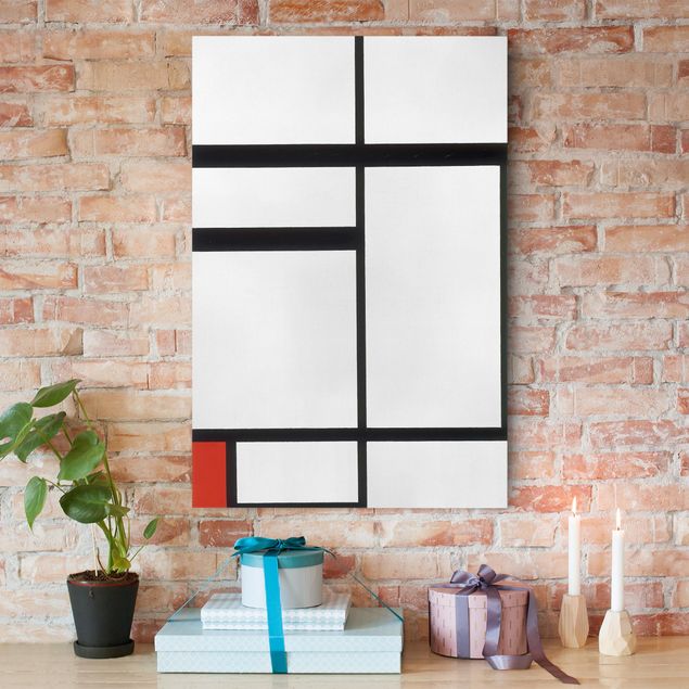 Art styles Piet Mondrian - Composition with Red, Black and White