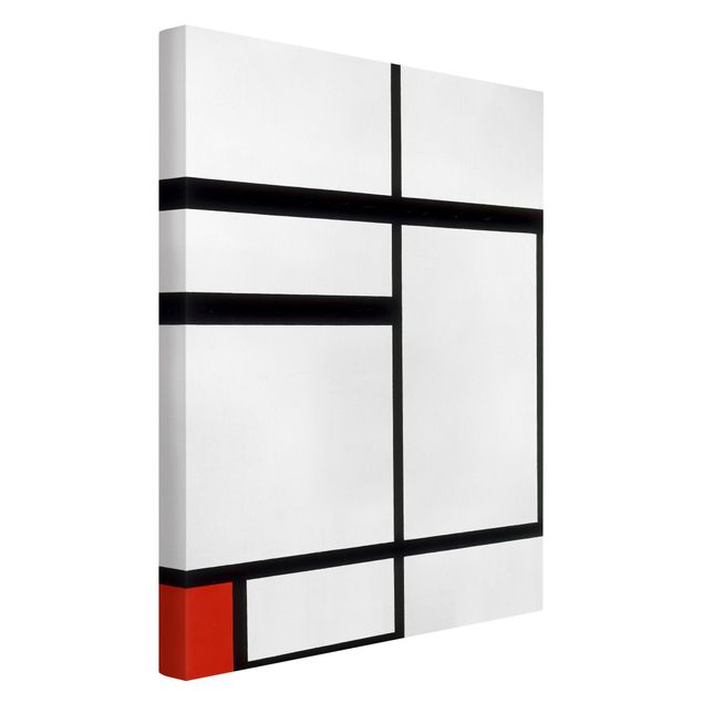 Art prints Piet Mondrian - Composition with Red, Black and White