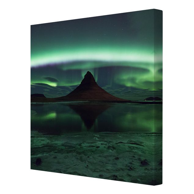 Canvas landscape Northern Lights In Iceland