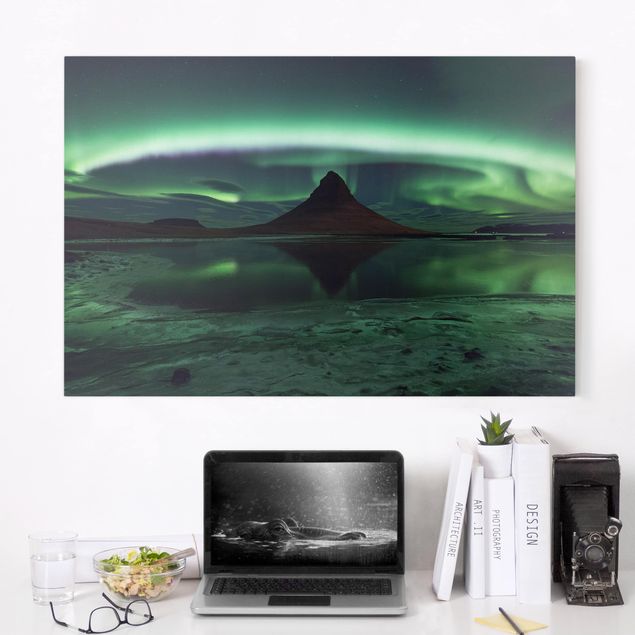Kitchen Northern Lights In Iceland