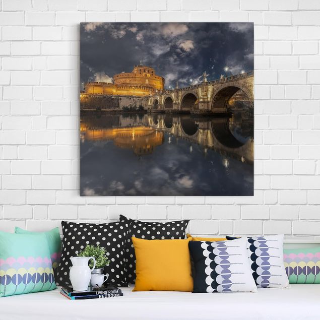 Italy wall art Ponte Sant'Angelo In Rome