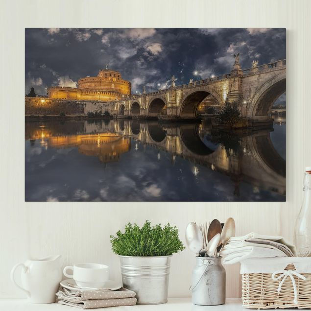 Italy wall art Ponte Sant'Angelo In Rome