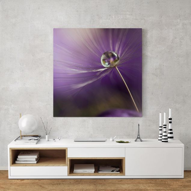 Dandelion canvas Dandelion In Violet