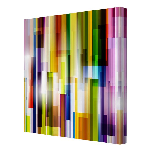 Wall art prints Rainbow Cubes