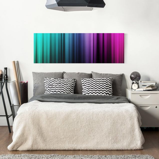 Abstract canvas wall art Rainbow Display