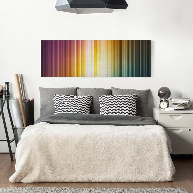 Canvas abstract Rainbow Light