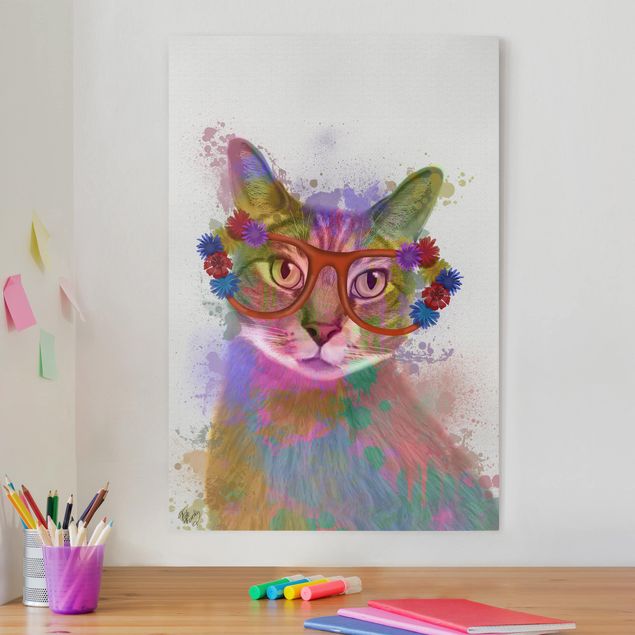 Cat prints Rainbow Splash Cat