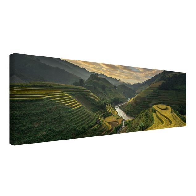 Mountain canvas art Rice Plantations In Vietnam