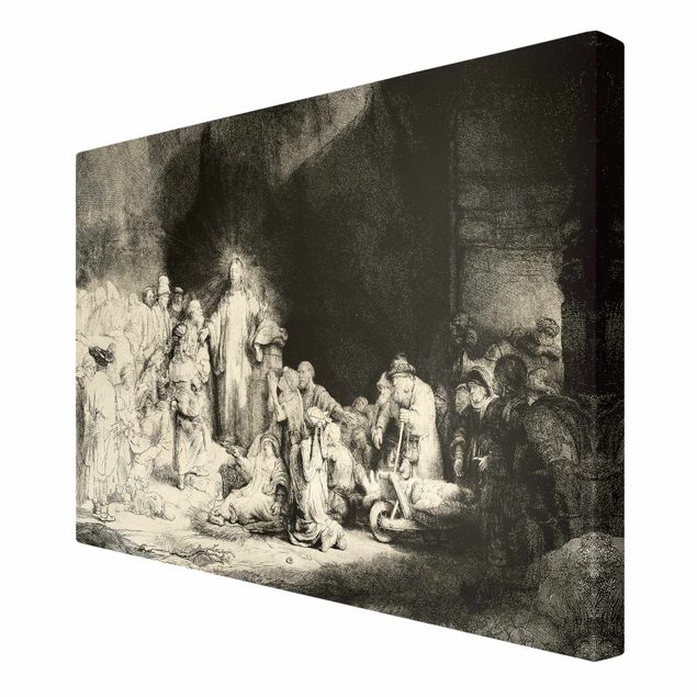 Canvas art Rembrandt van Rijn - Christ healing the Sick. The Hundred Guilder