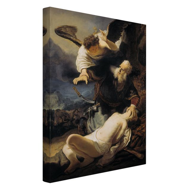 Dog canvas Rembrandt van Rijn - The Angel prevents the Sacrifice of Isaac
