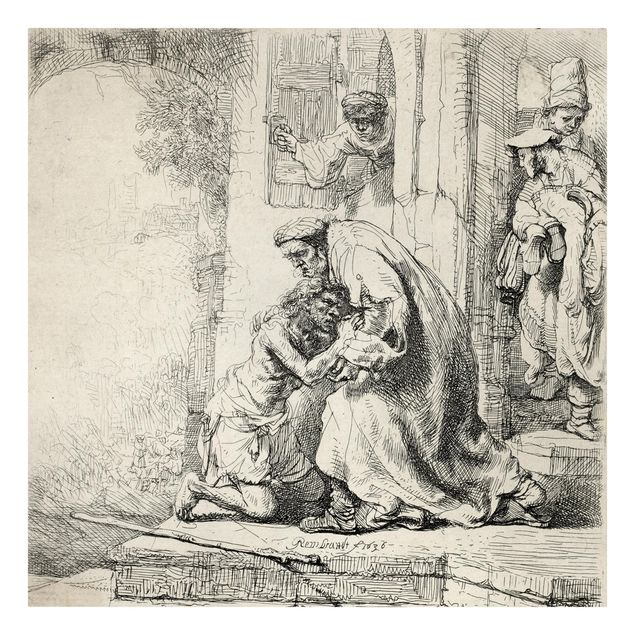Canvas art prints Rembrandt van Rijn - The Return of the prodigal Son