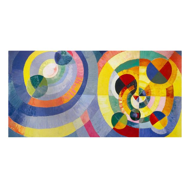 Abstract canvas wall art Robert Delaunay - Circular Forms