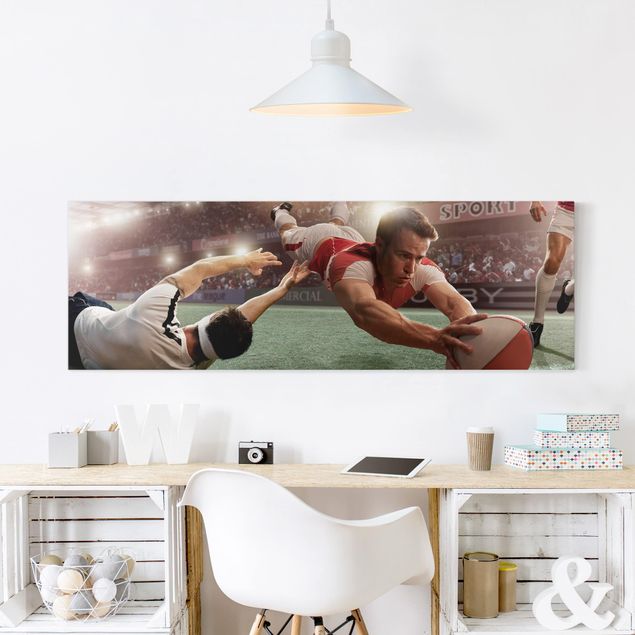 Child wall art Rugby Action