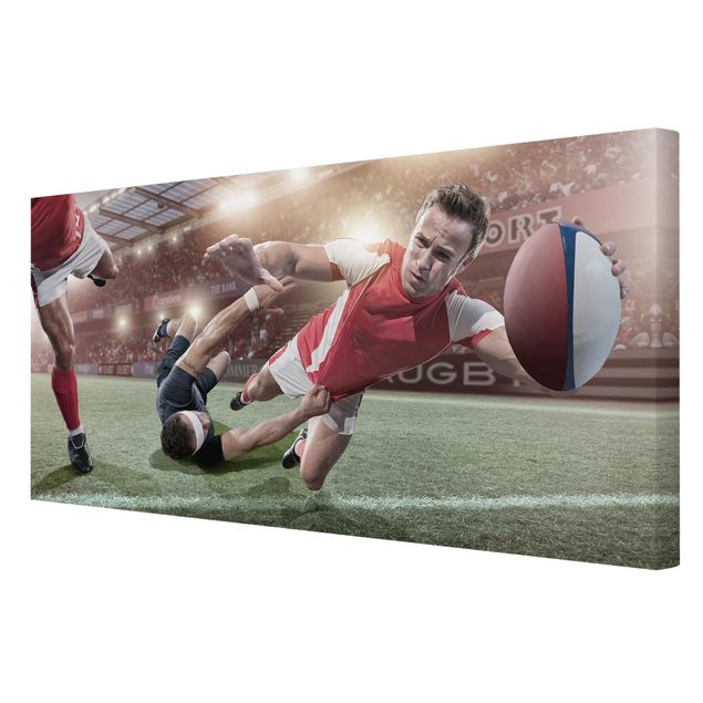 Canvas wall art Rugby In Motion
